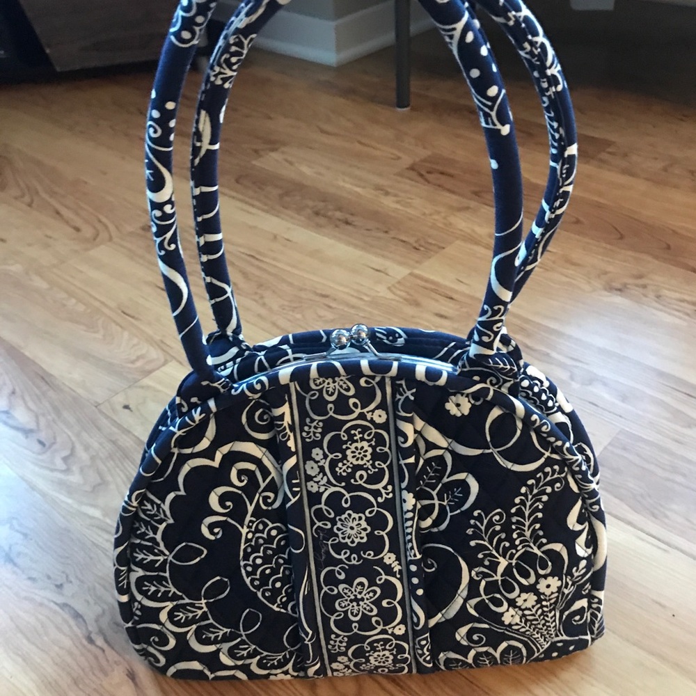Vera Bradley navy & white bag
